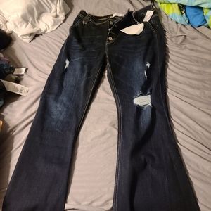 KanCan size 13/30 high rise flare jeans NWT